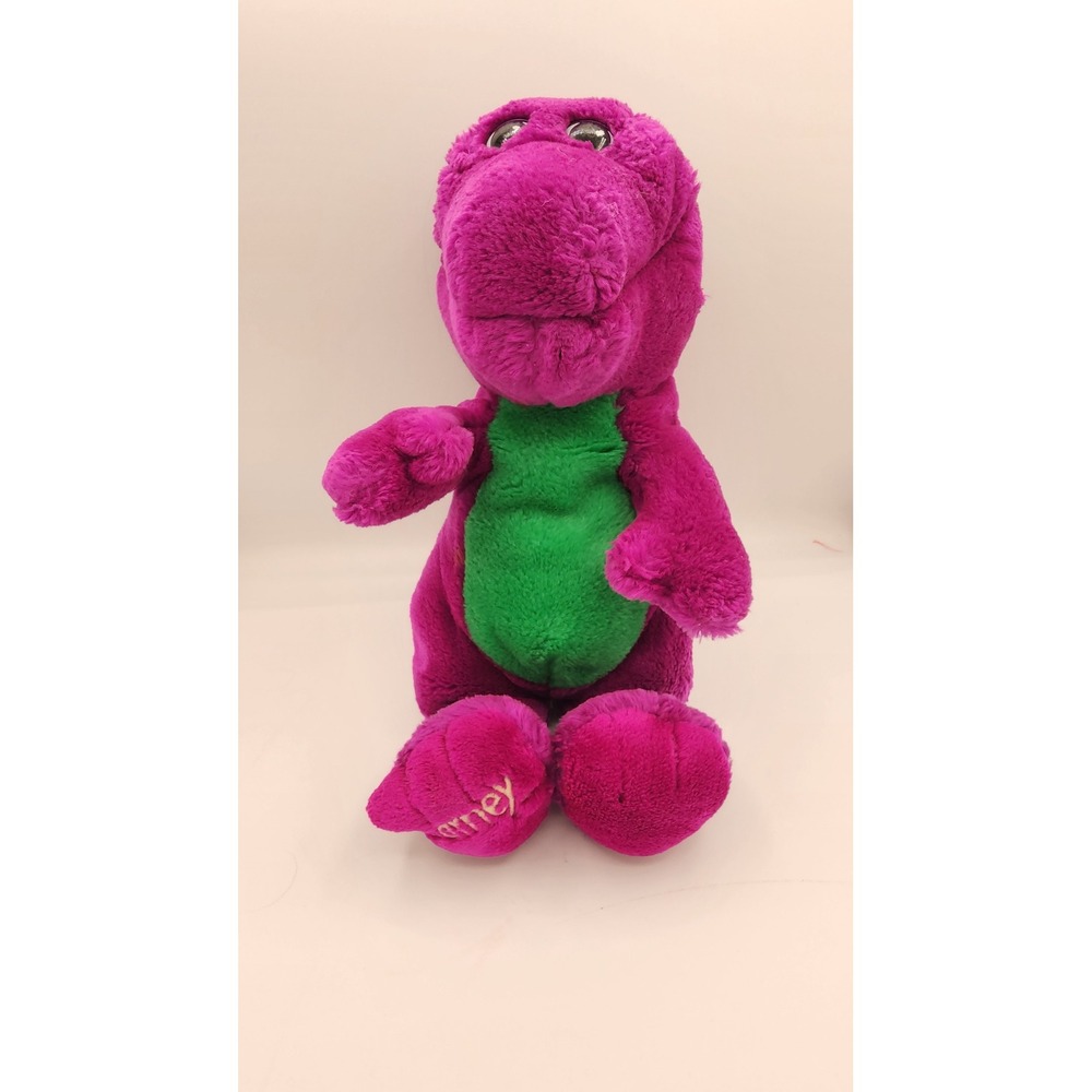 Vintage 1992 Barney the Dinosaur Plush Golden Bear Co Lyons Group Purple 90s Toy